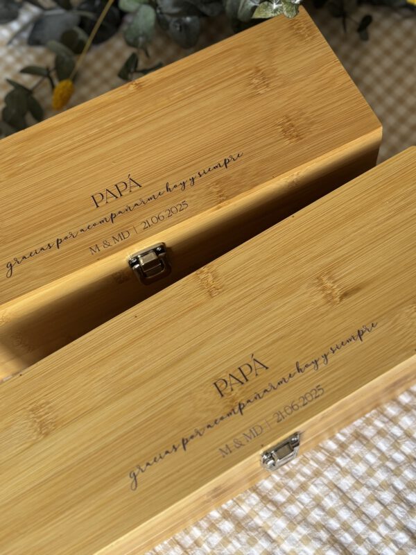 Caja regalo para vino personalizada - Imagen 2