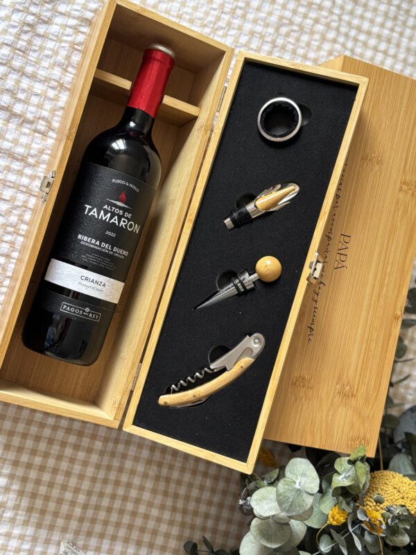 Caja regalo para vino personalizada - Imagen 3