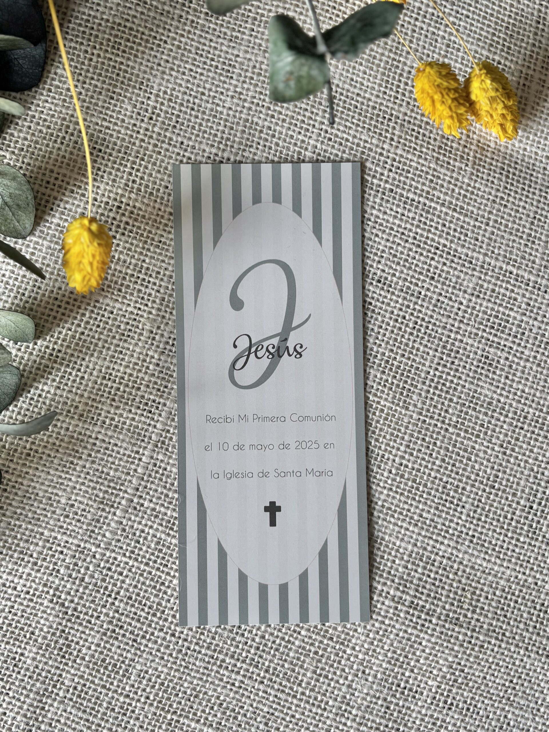 Recordatorio de Comunión clásico (1 tarjeta) - Imagen 2