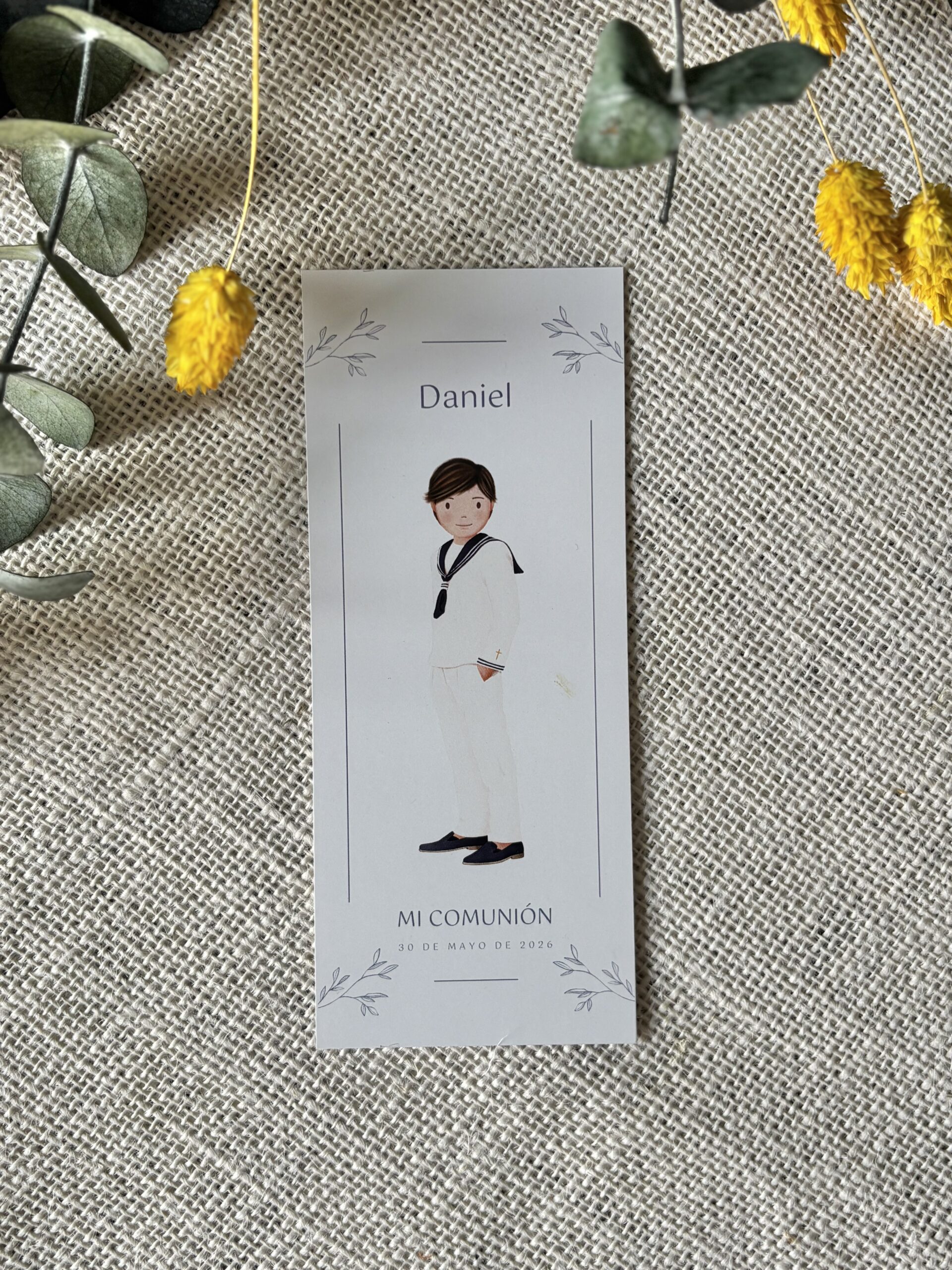 Recordatorio de Comunión clásico (1 tarjeta) - Imagen 4