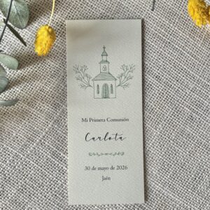 Recordatorio de Comunión clásico (1 tarjeta)