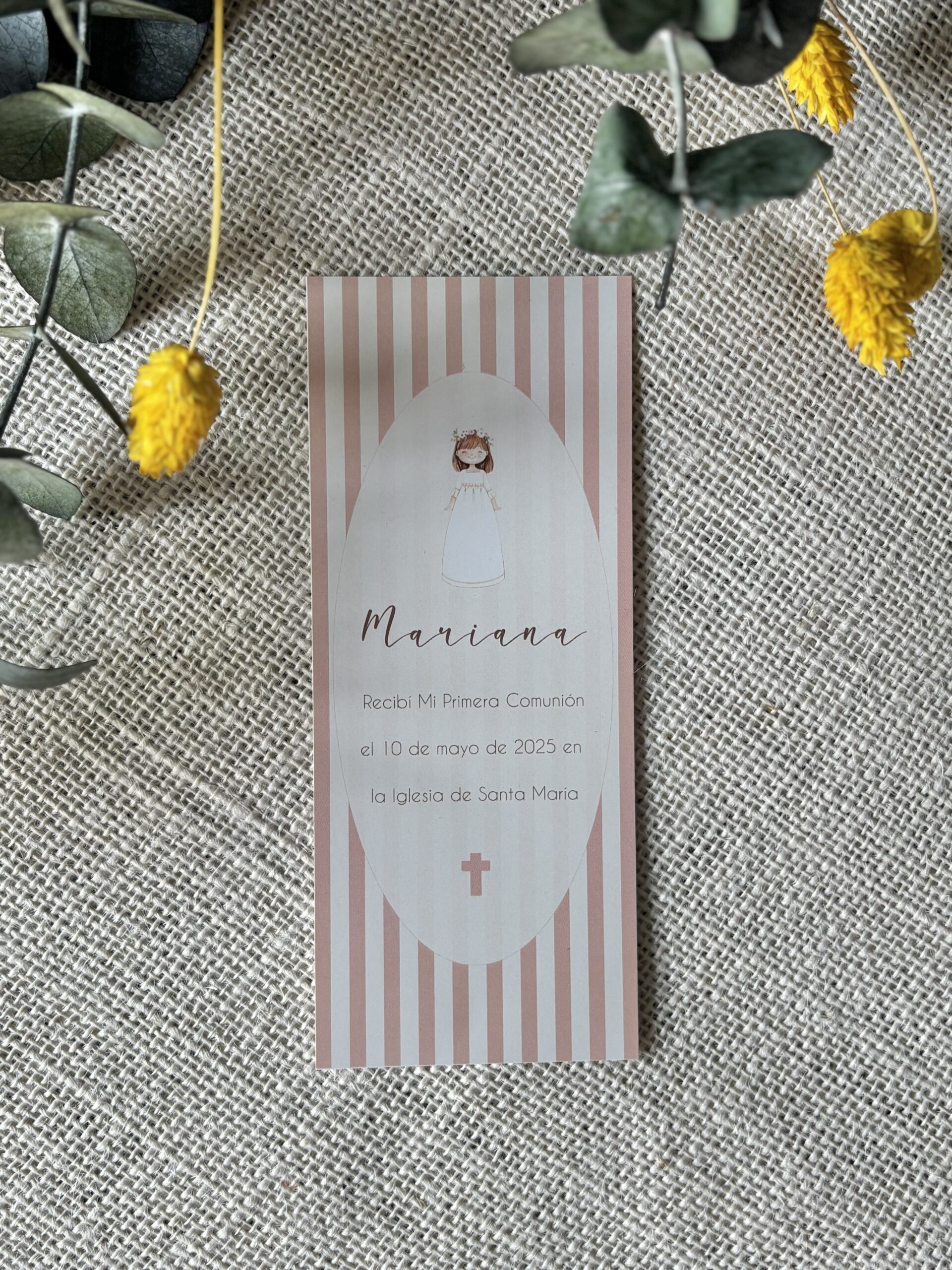 Recordatorio de Comunión clásico (1 tarjeta) - Imagen 3
