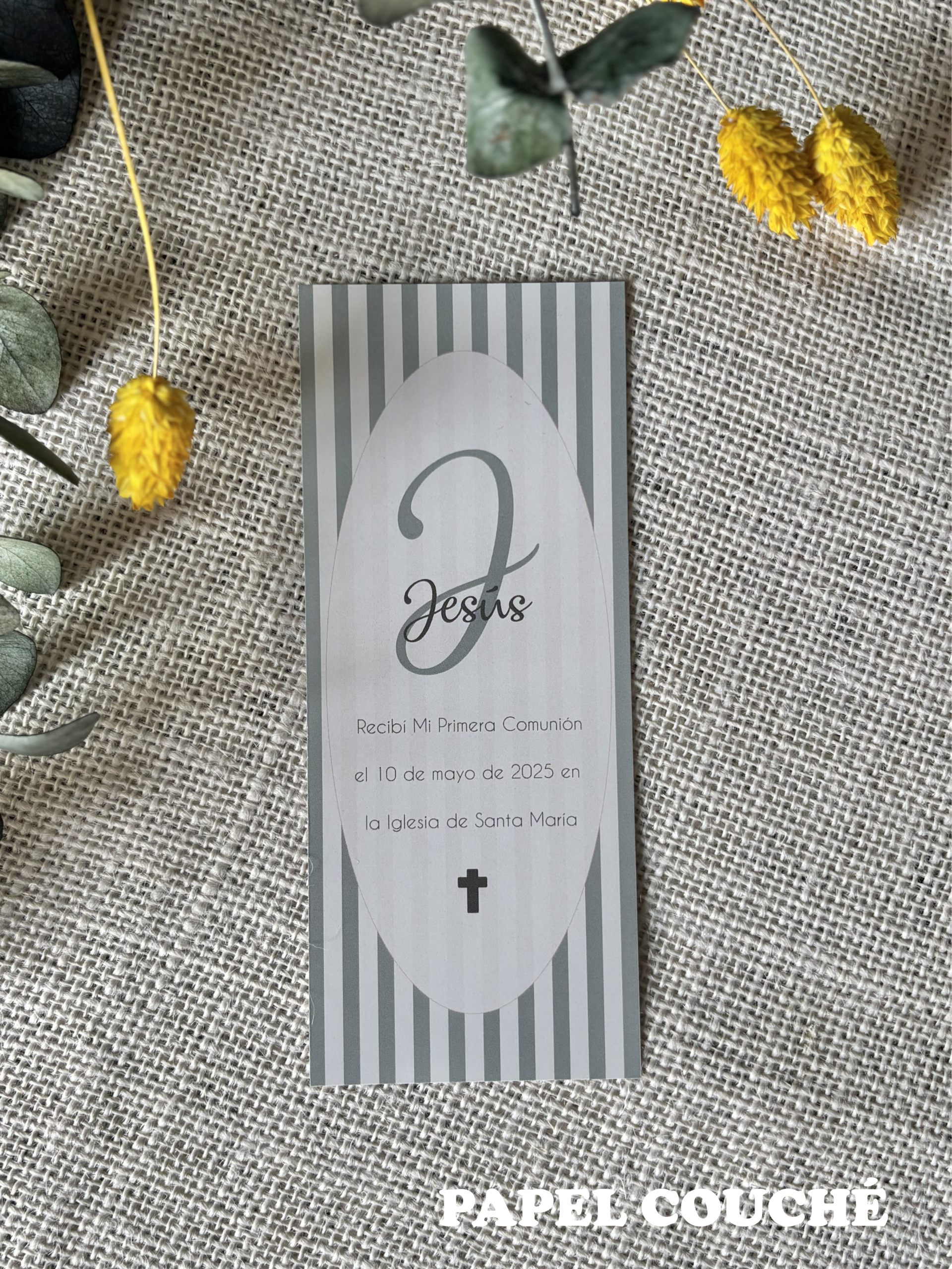 Recordatorio de Comunión clásico (1 tarjeta) - Imagen 9
